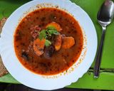 Babgulyás lóbabból bográcsban 🥣🥣🥣🥣🥣🥣 recept fázis 5 fotója