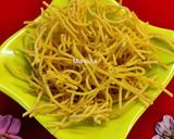 A picture of step 7 of Sev (शेव).
