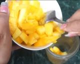 A picture of step 1 of Mango and coconut ice-cream.