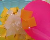 Foto langkah ke 1 dari resep Es mangga nata de coco / es mangga susu / es mangga selasih.