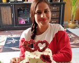 A picture of step 9 of Chocolate Geode Cake with Pomegranate Seeds.