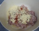 A picture of step 3 of Keema tikki burger.