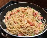 Foto del paso 1 de la receta: Pasta con salchichas