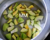 A picture of step 1 of Green Mango Soup.