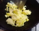 A picture of step 2 of Nariyal mithai.