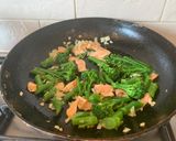 A picture of step 4 of Smoked salmon and Tenderstem broccoli (or asparagus) frittata.