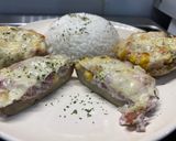 Töltött gomba jázminrizzsel😋 recept fázis 3 fotója