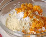 A picture of step 2 of Sesame ball with salted egg custard.