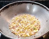 A picture of step 3 of MASALA ARBI with COCONUT MILK.