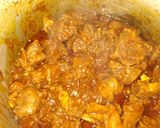 A picture of step 7 of Odia style mutton curry.