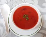 A picture of step 4 of Basil Beetroot Soup.