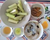 รูปขั้นตอนการทำที่ 1 ของ แกงส้มสายบัวกุ้ง (พริกแกงใต้)