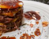 Foto del paso 11 de la receta: Milhojas de calabaza y ternera al comino con Flor de Esgueva