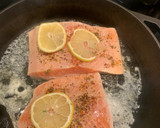 A picture of step 3 of Mango Salsa Salmon.