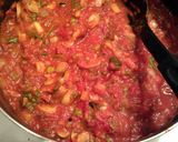 A picture of step 5 of Spaghetti sauce for later.