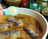 Gambar langkah 4 resipi Lempeng nyior kari kepala ikan tongkol.