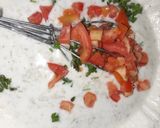 A picture of step 2 of Kaddu ka raita.