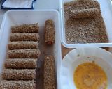 Foto del paso 5 de la receta: Rulos crujientes de Salchichas y Queso