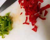 Foto del paso 1 de la receta: Tortilla francesa con pimientos y atún