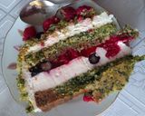 Tort szpinakowo malinowo borówkowy #kulinarnewyzwanie krok przepisu 9 zdjęcie