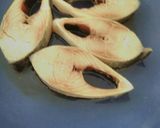 A picture of step 1 of Bhapa Ilish or Steamed Hilsa in microwave.