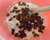 A picture of step 1 of Oatmeal with Cranberry and Raisins Cookies.