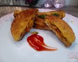 A picture of step 8 of Chicken tikka bread pockets.