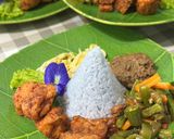 Foto langkah ke 5 dari resep Nasi Gurih Kembang Telang.