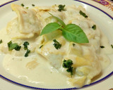 Foto del paso 10 de la receta: Medias lunas de espinacas y ricotta con crema de queso manchego