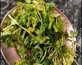 A picture of step 2 of Chole dhaniya masala.