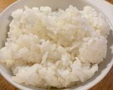 A picture of step 1 of Japanese rice with bonito flakes and soy sauce - Nekomanma (literal translation means Cat rice) 🐱🍚🇯🇵.