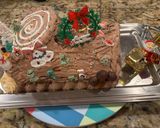 A picture of step 7 of Christmas Yule Log Roll.