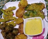 A picture of step 8 of Pakora platter.