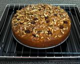 A picture of step 13 of Banana Walnut Cranberry Tea Cake.