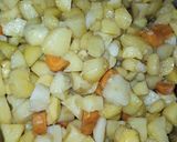 A picture of step 2 of Potato O'Brien.