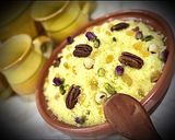 A picture of step 4 of Algerian Mesfouf with Raisins and Nuts.