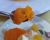 Foto del paso 6 de la receta: Flan De Zapallo Sin Huevo, Sin Horno Con Crema Y Frutas