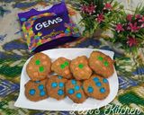 A picture of step 3 of Saffron and Cadbury Gems Cookies.