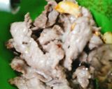 Hình bước làm 2 của món Đậu rồng xào thịt bò