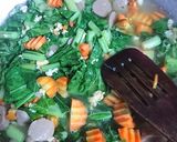 Foto langkah ke 3 dari resep Cah Sawi Hijau Lauk Pasien Kolesterol Asam Urat.