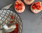 Une image de l'étape 2 de Panier de jambon Serrano aux tomates.