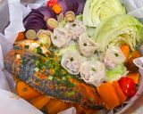 【快速蒸籠料理】紅綠雜菜, 偽裝燒賣, 雙醬鯖魚的食譜步驟4照片