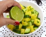 Ananászos uborkasaláta recept fázis 3 fotója