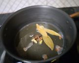 A picture of step 3 of Basanti Pulao.