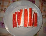Фото кроку 5 до Фаршированные крабовые палочки в тесте 🦀.