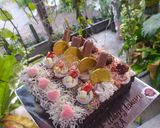 Foto langkah ke 9 dari resep Brownies Kukus / Cake Potong Brownies Aneka Topping.