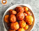 Gambar langkah 5 resipi Cucur Labu Kuning.