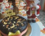 A picture of step 10 of Christmas special eggless plum cake.