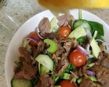 A picture of step 2 of My Roast Lamb Salad. 😁.