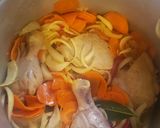 Foto del paso 1 de la receta: Pollo al jugo con arroz graneado